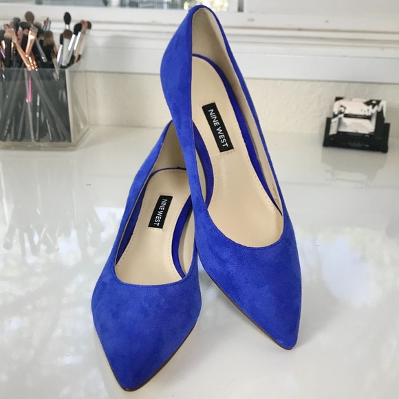 blue heels size 5